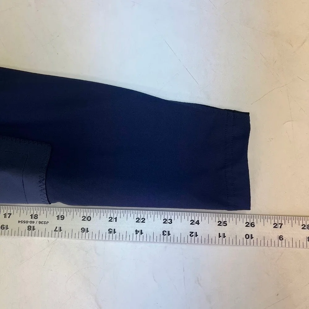 Kerrits Kids Navy Blue Knee Patch Equestrian Riding Breeches Pants Size L